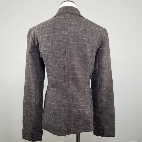 Lafayette 148 Ny Womens Wool Blazer 10 Brown Modern Single Button Jacket Career - Picture 3 of 9